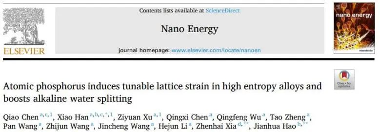 催化頂刊集錦：Nature子刊、AM、AEM、Nano Energy、Nano Letters、Small等