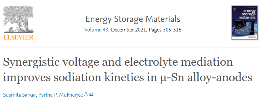 EnSM：電壓和電解質(zhì)協(xié)同調(diào)節(jié)改善μ-Sn合金負(fù)極