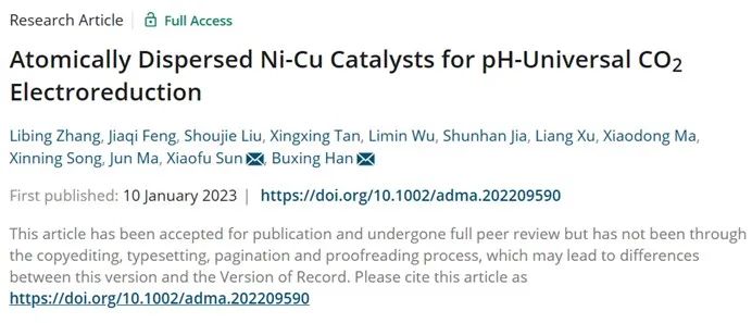 催化頂刊集錦：AM、ACS Catalysis、Small、JMCA、AFM、ACS Nano、NML等成果