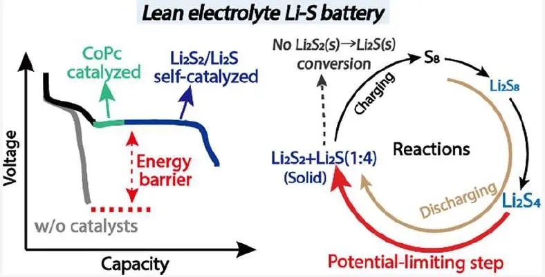 JACS：鋰硫電池中電位限制步驟的識別與催化