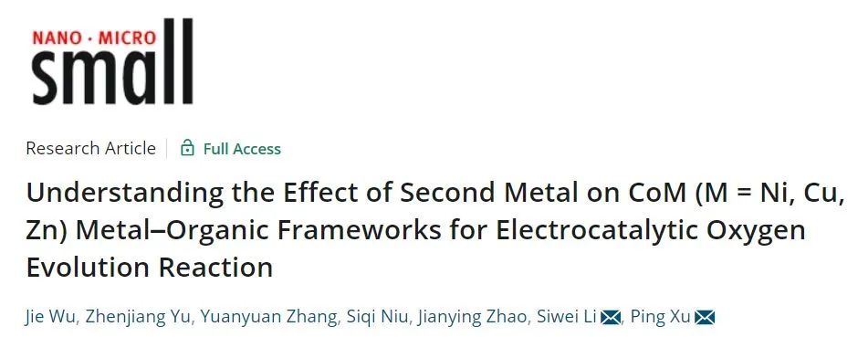 8篇催化頂刊：Nat. Commun.、Nano Lett.、ACS Nano、Small、Chem. Eng. J.等成果