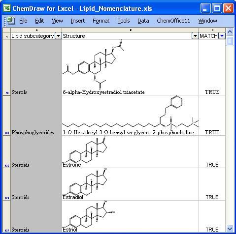 【ChemDraw干貨】詳解Excel表格化學(xué)搜索的兩種方法