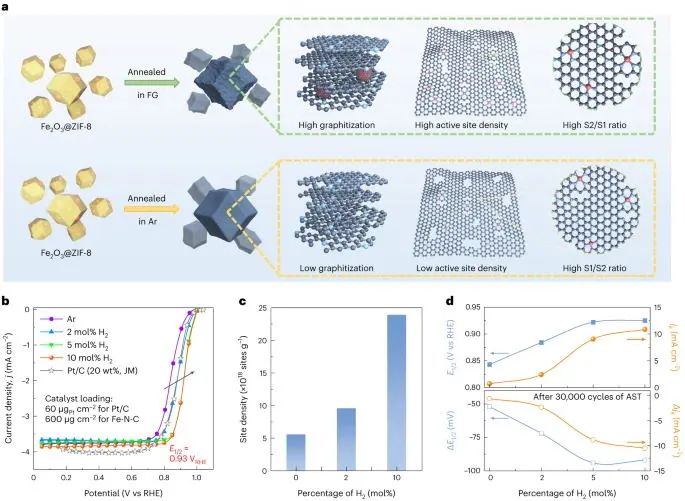 Nature Catalysis：加點氫，打破Fe-N-C活性和穩(wěn)定性的權衡！