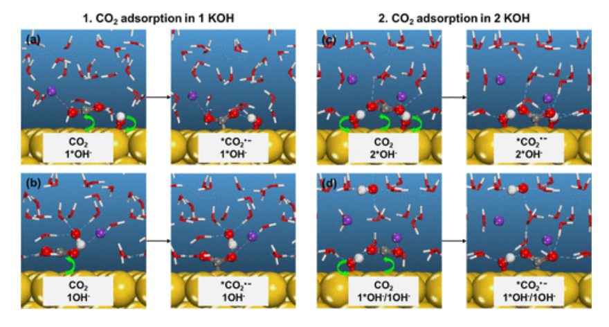 【計算文獻(xiàn)解讀】ACS Catalysis：KOH濃度的影響和OH–在CO2電催化還原中的作用